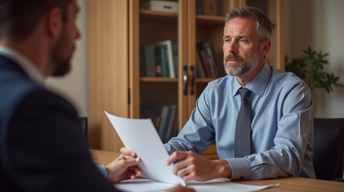 The dedicated legal team at Escondido Probate Law serving Riverside probate matters is pictured conferring with heirs to navigate the probate process to execute vital documents discussing Affidavit for Real Property of Small Value
