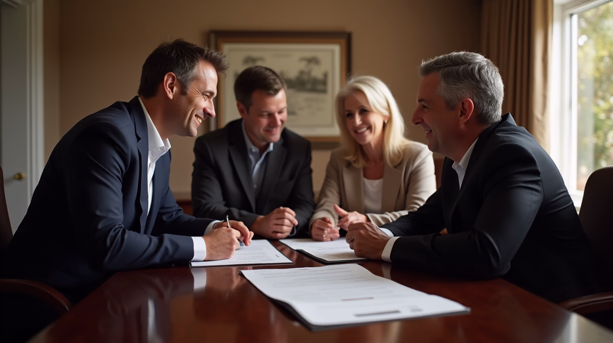 The legal counsel at Escondido Probate Law serving Riverside County estate matters meets with beneficiaries in our Southern California office to execute necessary paperwork discussing Appointing a Trust Protector During Administration