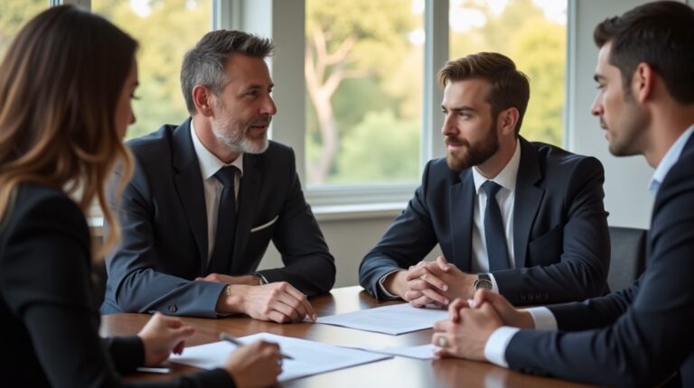 The dedicated legal team at Escondido Probate Law serving Riverside probate matters is pictured conferring with heirs to navigate the probate process to execute vital documents discussing Asking the Court to Instruct the Trustee