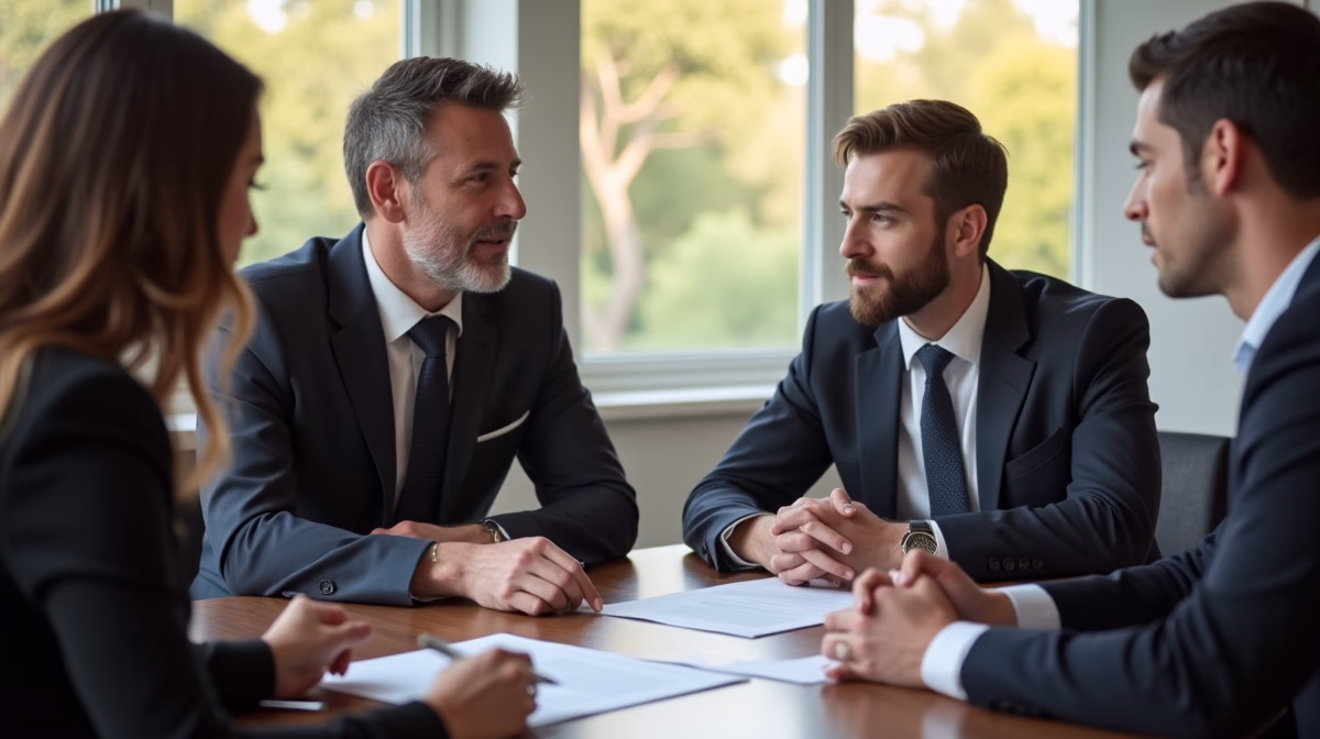 The dedicated legal team at Escondido Probate Law serving Riverside probate matters is pictured conferring with heirs to navigate the probate process to execute vital documents discussing Asking the Court to Instruct the Trustee