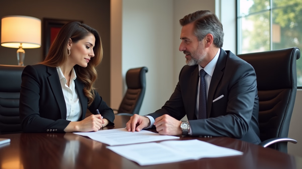 The dedicated legal team at Escondido Probate Law serving Riverside probate matters is pictured conferring with heirs to navigate the probate process to execute vital documents discussing Assets Excluded from California Probate