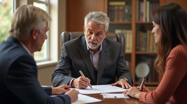 The legal counsel at Escondido Probate Law serving Riverside County estate matters meets with beneficiaries in our Southern California office to execute necessary paperwork discussing Benefits for Escondido Small Businesses