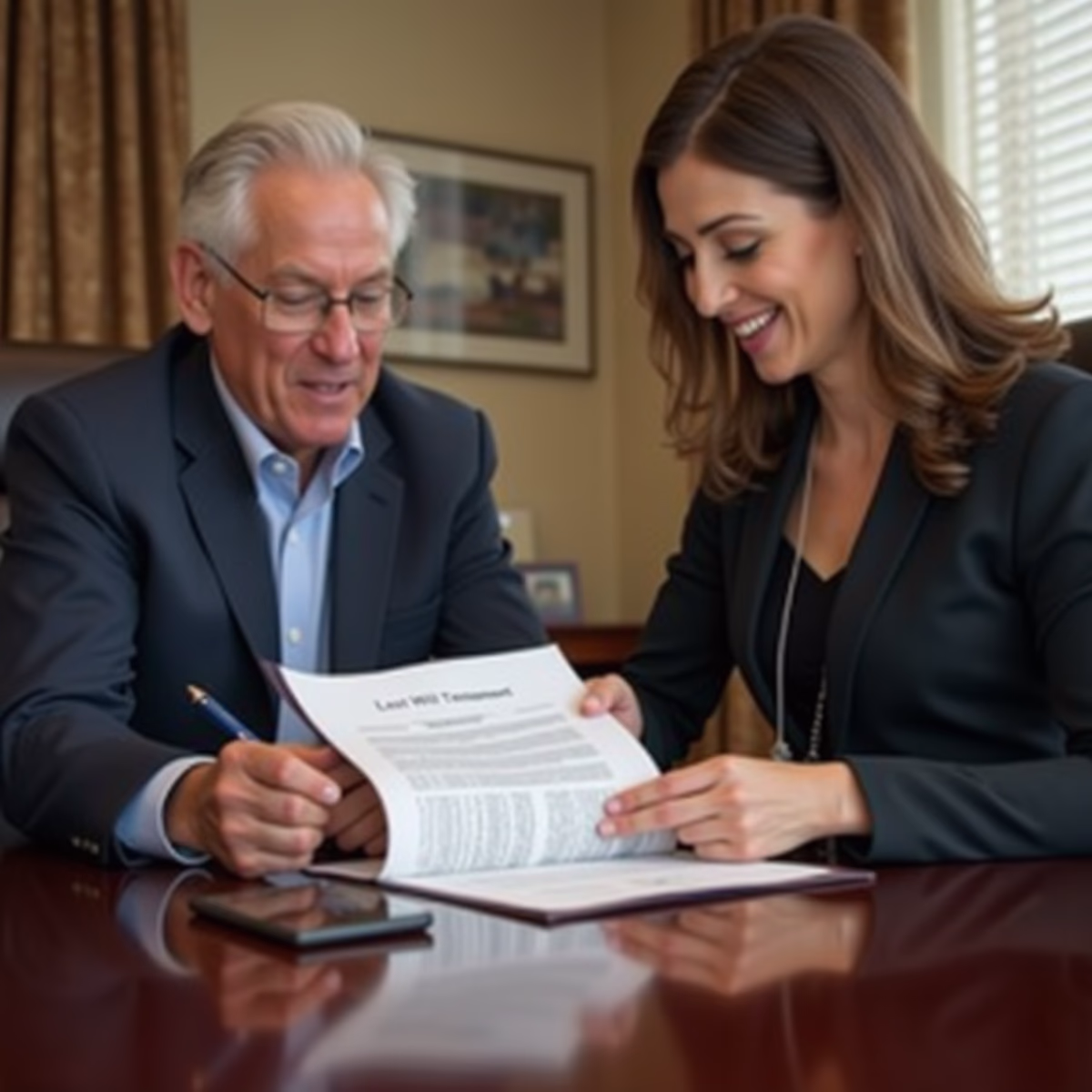 Associates working with Managing Partner Steven Farley Bliss focused on Riverside County probate cases is pictured conferring with executors in our Escondido office to review necessary petitions discussing Can I Appear Remotely for My Probate Hearing