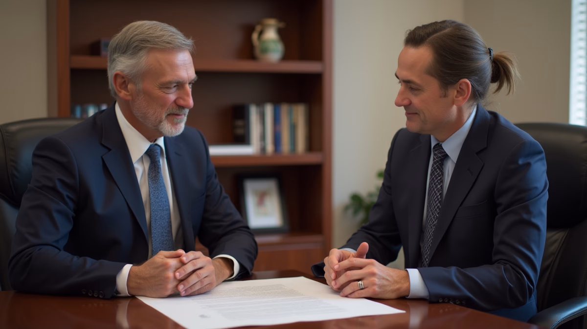 The dedicated legal team at Escondido Probate Law serving Riverside probate matters is pictured conferring with heirs to navigate the probate process to execute vital documents discussing Can I Represent Myself in Court