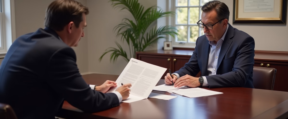 The legal counsel at Escondido Probate Law serving Riverside County estate matters meets with beneficiaries in our Southern California office to execute necessary paperwork discussing Can These Trusts Work Together