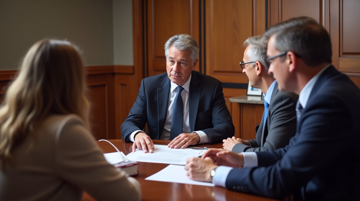 The dedicated legal team at Escondido Probate Law serving Riverside probate matters is pictured conferring with heirs to navigate the probate process to execute vital documents discussing Can Trustees Assign Specific Items