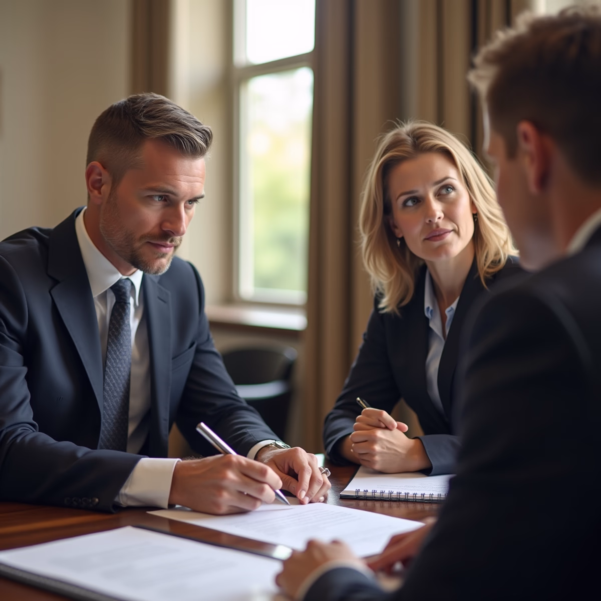 The dedicated legal team at Escondido Probate Law serving Riverside probate matters is pictured conferring with heirs to navigate the probate process to execute vital documents discussing Can a Heggstad Petition fix assets accidentally left out of a trust