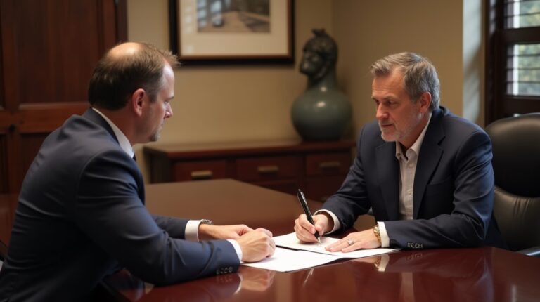 The legal counsel at Escondido Probate Law serving Riverside County estate matters meets with beneficiaries in our Southern California office to execute necessary paperwork discussing Can a dynasty trust protect wealth from predators and divorce claims