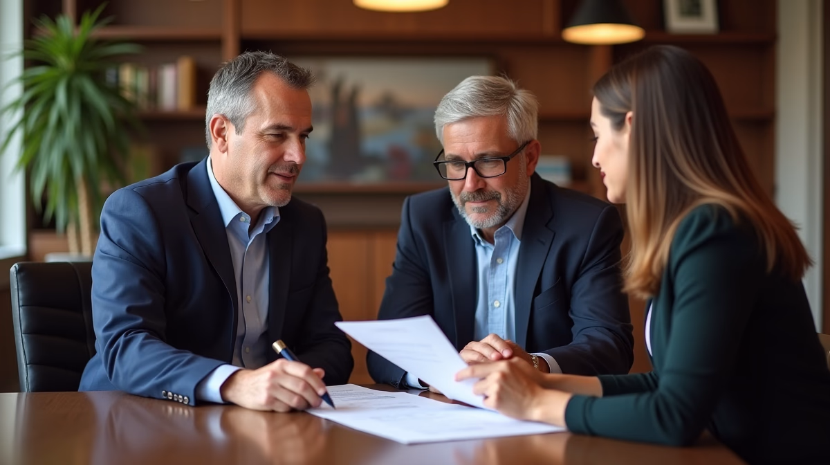 The legal counsel at Escondido Probate Law serving Riverside County estate matters meets with beneficiaries in our Southern California office to execute necessary paperwork discussing Can an ILIT be used to fund a buy sell agreement for a Escondido family business