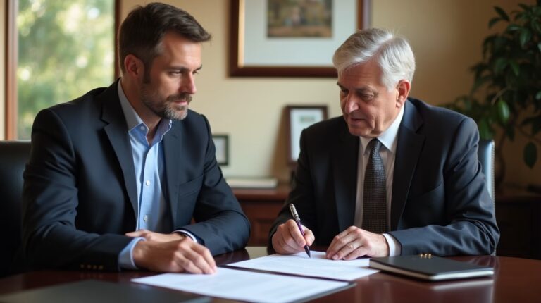 The legal counsel at Escondido Probate Law serving Riverside County estate matters meets with beneficiaries in our Southern California office to execute necessary paperwork discussing Can an irrevocable trust be used to fund a business startup for a beneficiary