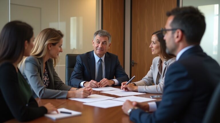 The dedicated legal team at Escondido Probate Law serving Riverside probate matters is pictured conferring with heirs to navigate the probate process to execute vital documents discussing Challenging a Probate Referees Appraisal