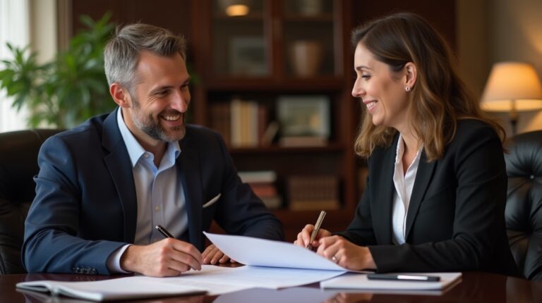 The dedicated legal team at Escondido Probate Law serving Riverside probate matters is pictured conferring with heirs to navigate the probate process to execute vital documents discussing Changing Locks on a Escondido Estate Home