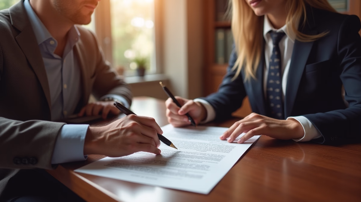 The dedicated legal team at Escondido Probate Law serving Riverside probate matters is pictured conferring with heirs to navigate the probate process to execute vital documents discussing Checking the San Diego Probate Calendar