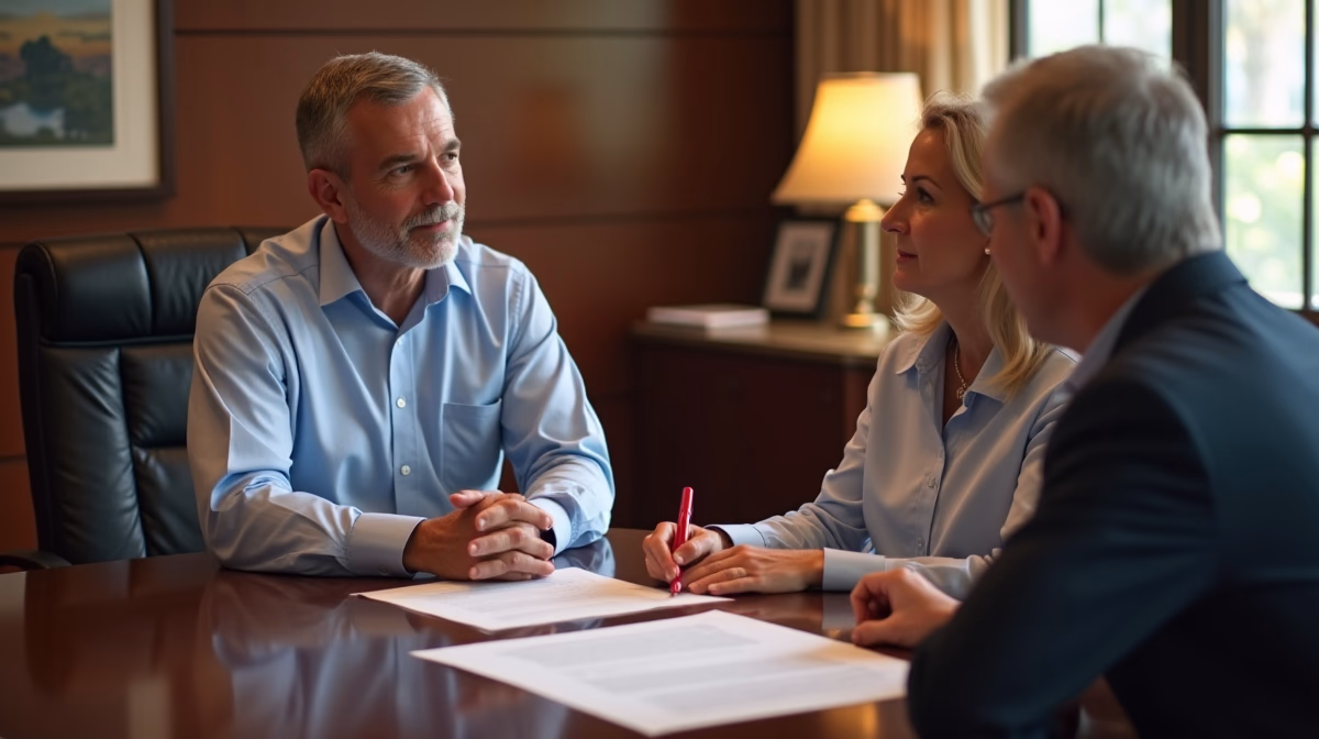 The dedicated legal team at Escondido Probate Law serving Riverside probate matters is pictured conferring with heirs to navigate the probate process to execute vital documents discussing Clearing Escondido Probate Notes Regarding Notice