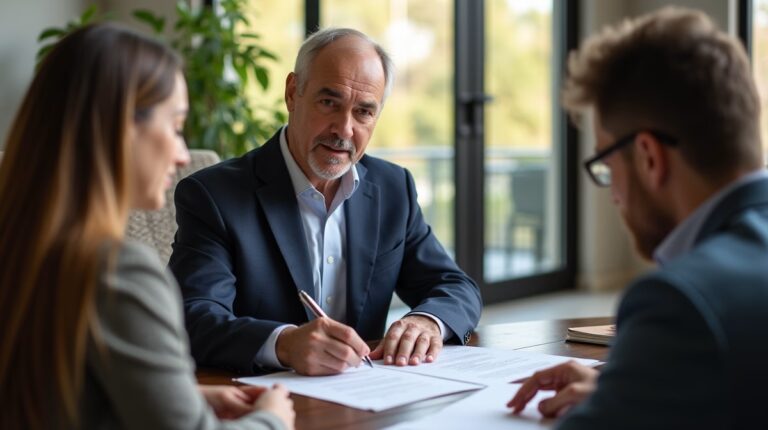 The dedicated legal team at Escondido Probate Law serving Riverside probate matters is pictured conferring with heirs to navigate the probate process to execute vital documents discussing Clearing Notes for the Final Hearing