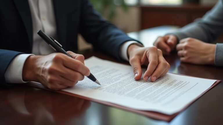 The dedicated legal team at Escondido Probate Law serving Riverside probate matters is pictured conferring with heirs to navigate the probate process to execute vital documents discussing Clearing Probate Notes in San Diego County