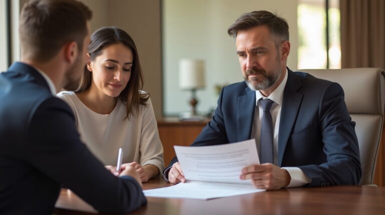 The dedicated legal team at Escondido Probate Law serving Riverside probate matters is pictured conferring with heirs to navigate the probate process to execute vital documents discussing Closing a Small Estate in California