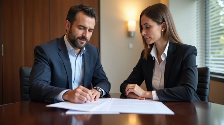 The dedicated legal team at Escondido Probate Law serving Riverside probate matters is pictured conferring with heirs to navigate the probate process to execute vital documents discussing Closing an Insolvent Escondido Estate