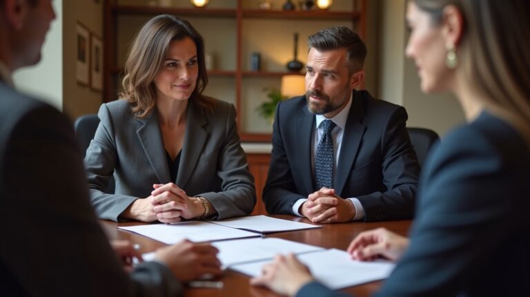 The dedicated legal team at Escondido Probate Law serving Riverside probate matters is pictured conferring with heirs to navigate the probate process to execute vital documents discussing Cost of a California Probate Bond