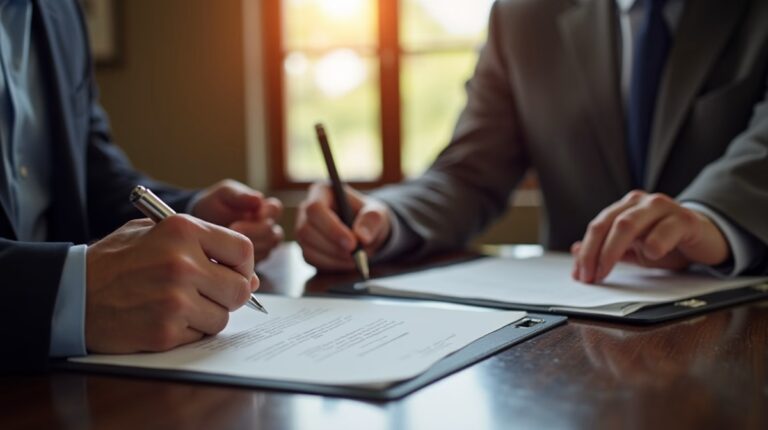 The dedicated legal team at Escondido Probate Law serving Riverside probate matters is pictured conferring with heirs to navigate the probate process to execute vital documents discussing Cost to Contest a Will in Escondido