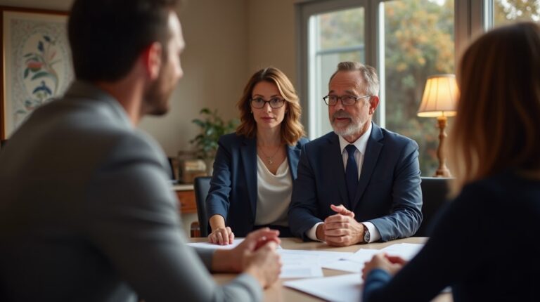 The dedicated legal team at Escondido Probate Law serving Riverside probate matters is pictured conferring with heirs to navigate the probate process to execute vital documents discussing Do Trust Beneficiaries Get Notice