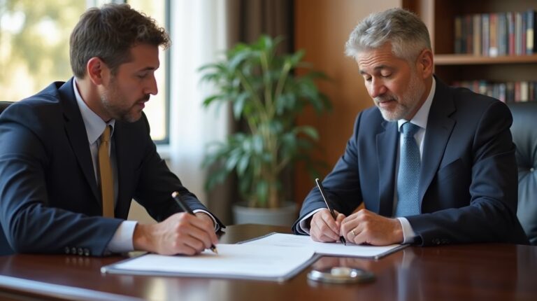 The experienced legal team at Escondido Probate Law serving Riverside County wills matters meets with executors in the Southern California office to execute vital petitions discussing Does Divorce Automatically Remove a Spouse