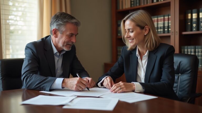 The dedicated legal team at Escondido Probate Law serving Riverside probate matters is pictured conferring with heirs to navigate the probate process to execute vital documents discussing Does Waiving Notice Waive Inheritance