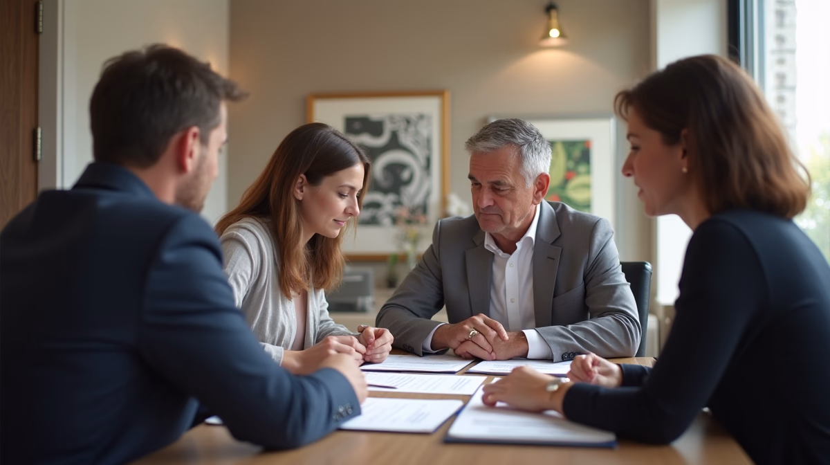 The dedicated legal team at Escondido Probate Law serving Riverside probate matters is pictured conferring with heirs to navigate the probate process to execute vital documents discussing Does a Probate Hearing Have a Jury