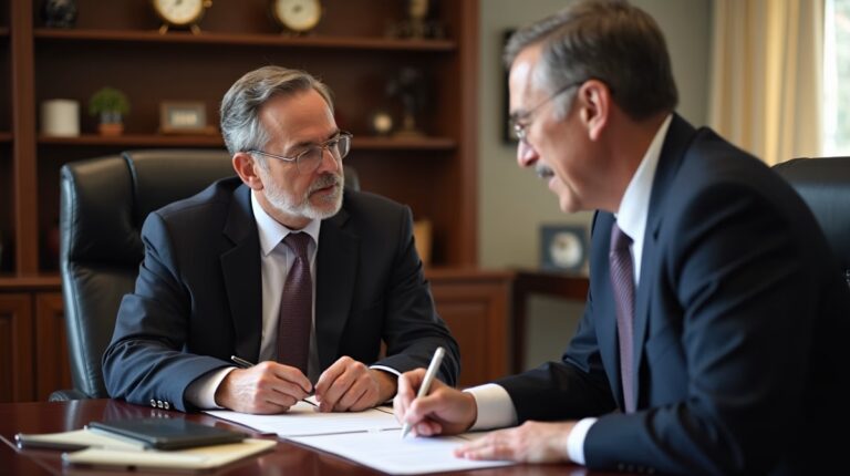 The dedicated legal team at Escondido Probate Law serving Riverside probate matters is pictured conferring with heirs to navigate the probate process to execute vital documents discussing Does the Estate Go to Intestate Succession