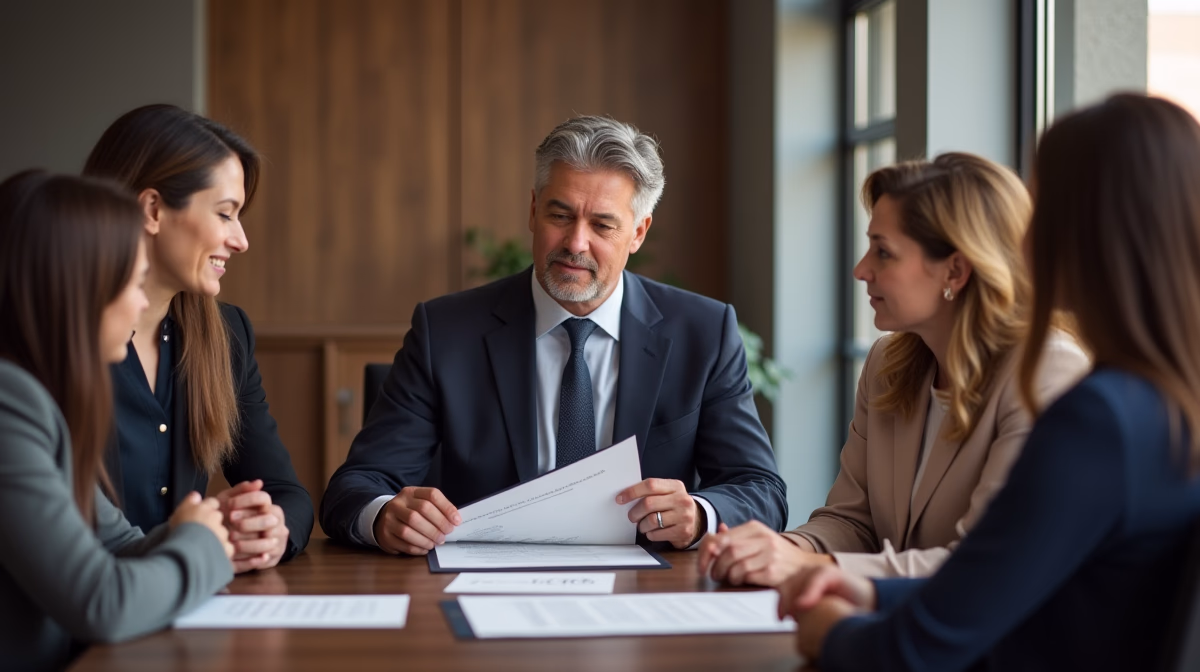 The dedicated legal team at Escondido Probate Law serving Riverside probate matters is pictured conferring with heirs to navigate the probate process to execute vital documents discussing Executor Sold the House for Too Little