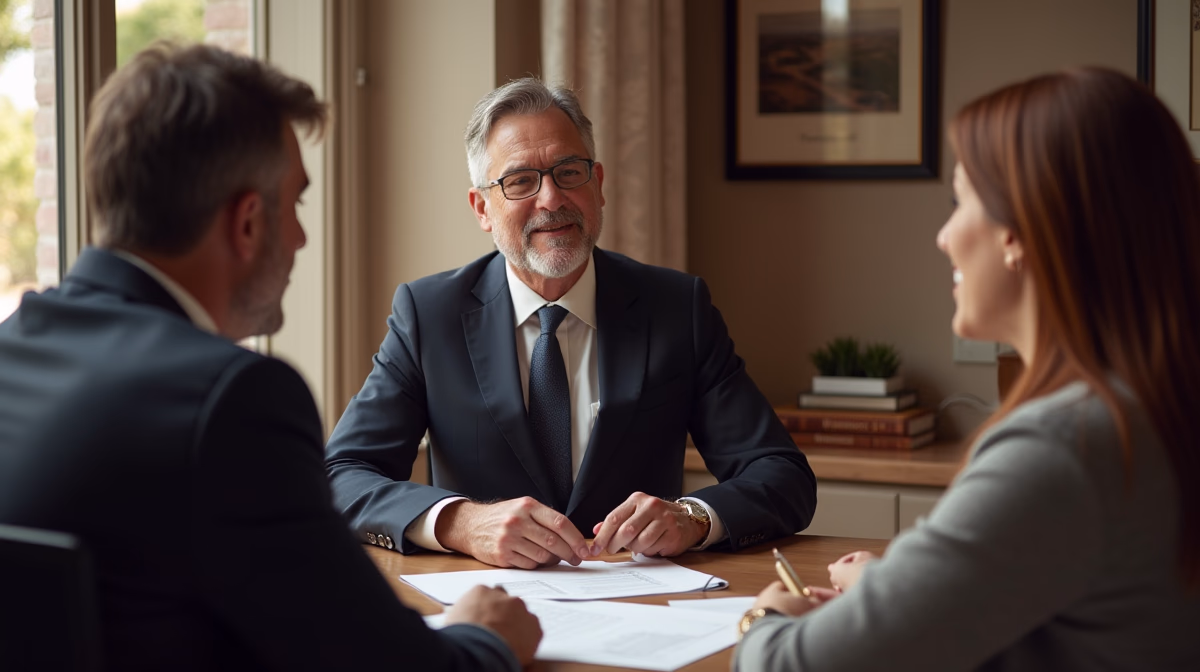 The dedicated legal team at Escondido Probate Law serving Riverside probate matters is pictured conferring with heirs to navigate the probate process to execute vital documents discussing Filing a Final Estate Tax Return