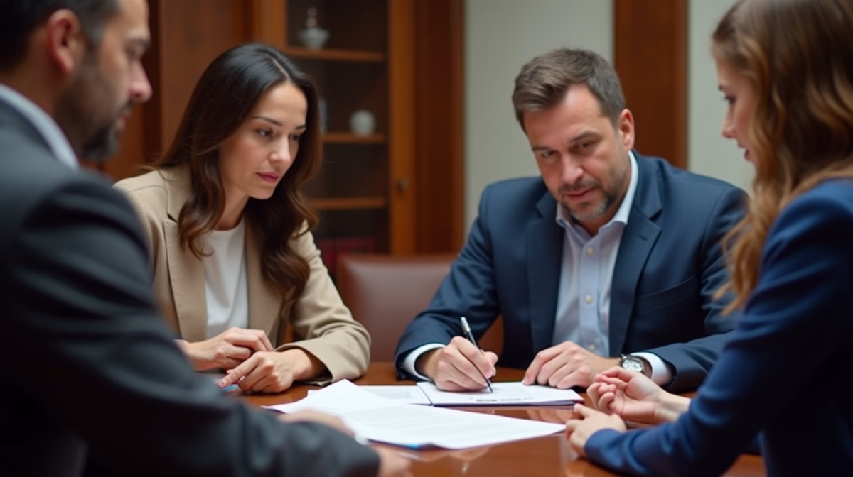 The dedicated legal team at Escondido Probate Law serving Riverside probate matters is pictured conferring with heirs to navigate the probate process to execute vital documents discussing Firing an Executor for Slow Progress