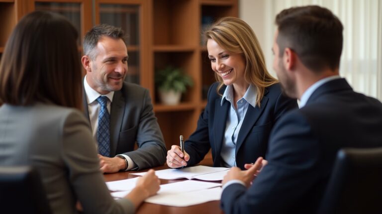 The experienced legal team at Escondido Probate Law serving Riverside County wills matters meets with executors in the Southern California office to execute vital petitions discussing Getting Health Insurance for the Child
