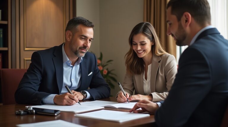 The dedicated legal team at Escondido Probate Law serving Riverside probate matters is pictured conferring with heirs to navigate the probate process to execute vital documents discussing Grounds to Remove an Administrator