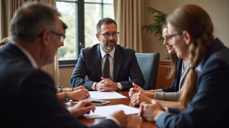 The legal counsel at Escondido Probate Law serving Riverside County estate matters meets with beneficiaries in our Southern California office to execute necessary paperwork discussing Handling Assets Under Foreign Tax Laws