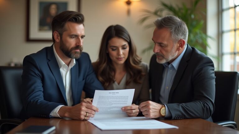 The legal counsel at Escondido Probate Law serving Riverside County estate matters meets with beneficiaries in our Southern California office to execute necessary paperwork discussing Handling Assets with Tax Liens