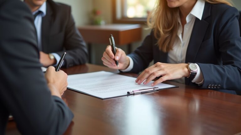 The dedicated legal team at Escondido Probate Law serving Riverside probate matters is pictured conferring with heirs to navigate the probate process to execute vital documents discussing Handling Pending Lawsuits Against the Deceased