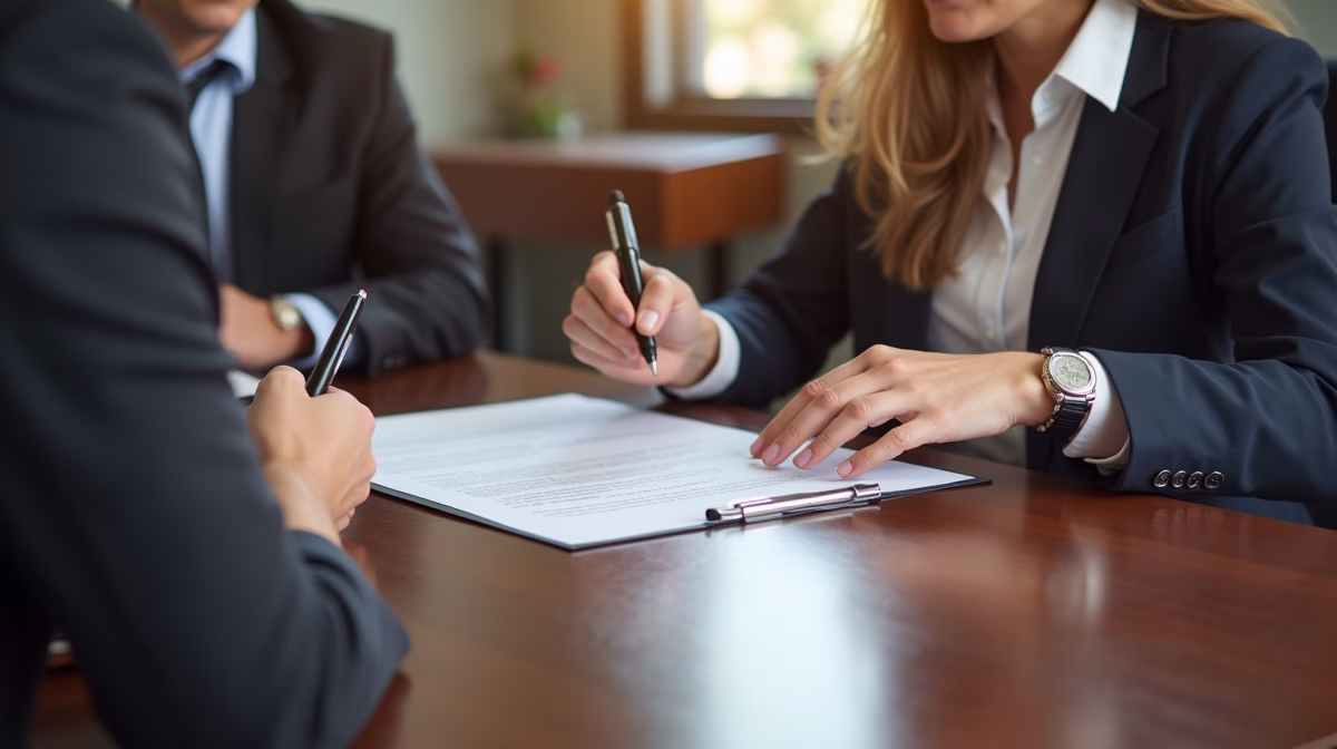 The dedicated legal team at Escondido Probate Law serving Riverside probate matters is pictured conferring with heirs to navigate the probate process to execute vital documents discussing Handling Pending Lawsuits Against the Deceased