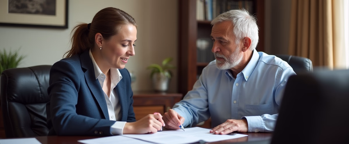 The legal counsel at Escondido Probate Law serving Riverside County estate matters meets with beneficiaries in our Southern California office to execute necessary paperwork discussing How Can a Trust Protect My Escondido Properties