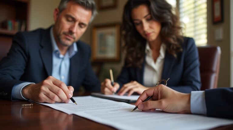 The dedicated legal team at Escondido Probate Law serving Riverside probate matters is pictured conferring with heirs to navigate the probate process to execute vital documents discussing How Courts Handle Ambiguous Terms