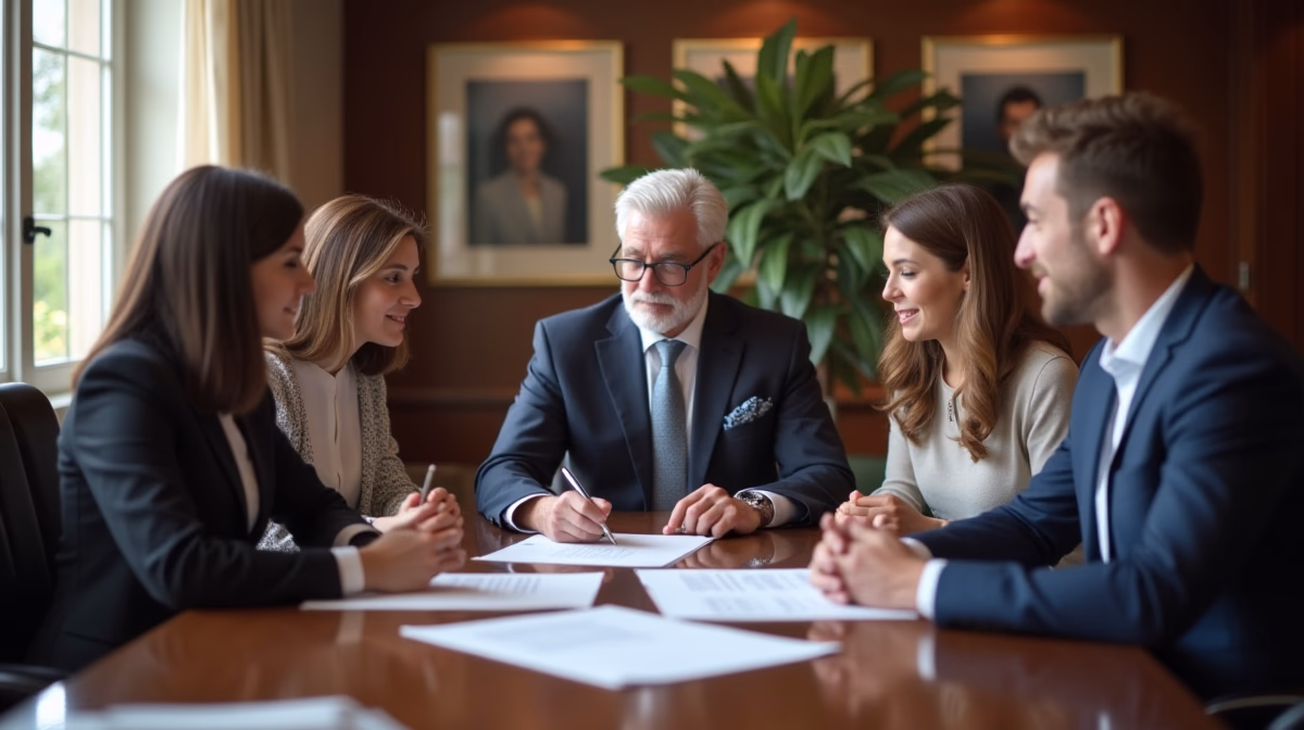 The experienced legal team at Escondido Probate Law serving Riverside County wills matters meets with executors in the Southern California office to execute vital petitions discussing How are royalties distributed after death