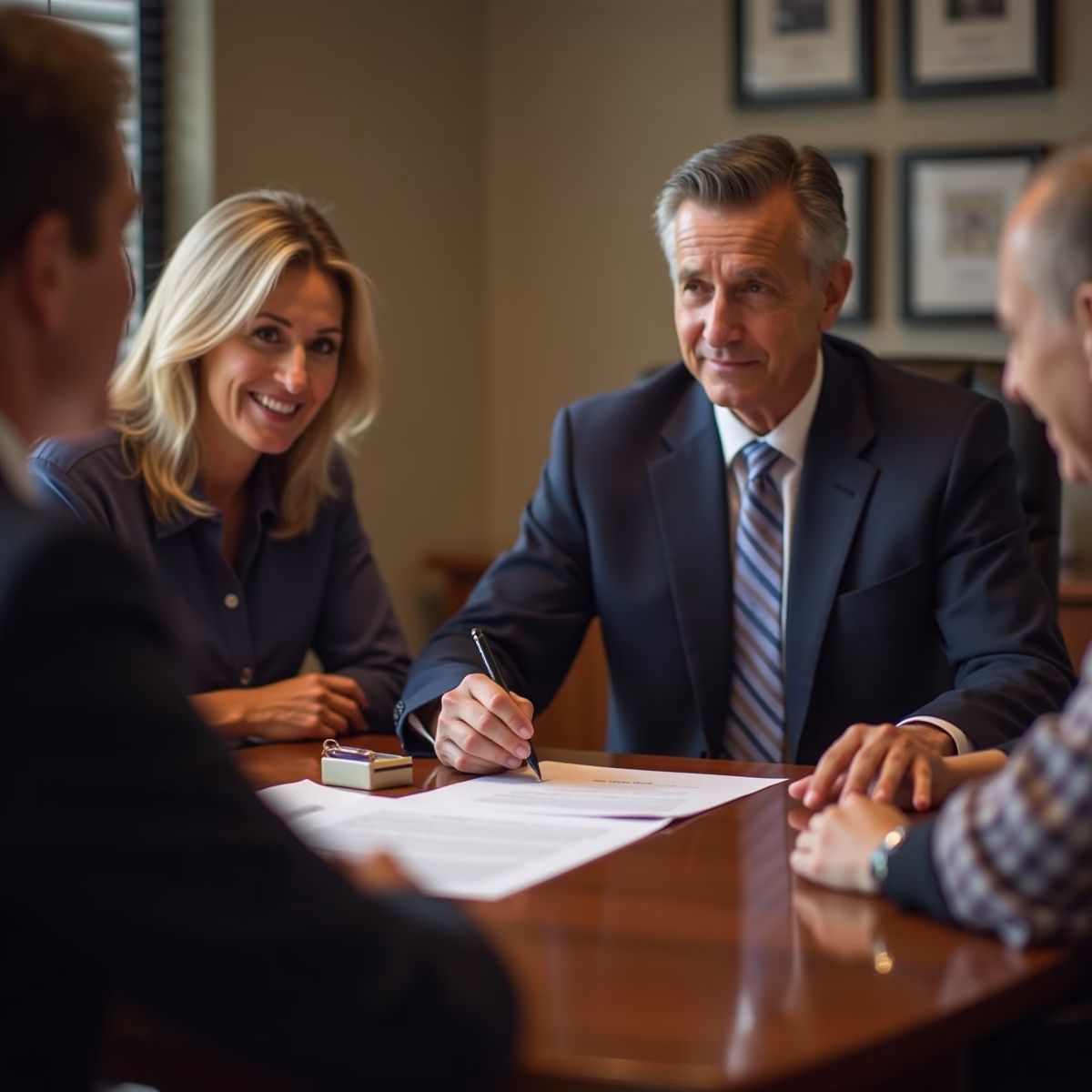 The dedicated legal team at Escondido Probate Law serving Riverside probate matters is pictured conferring with heirs to navigate the probate process to execute vital documents discussing How do enforcement rules in California probate court shape outcomes for heirs and fiduciaries