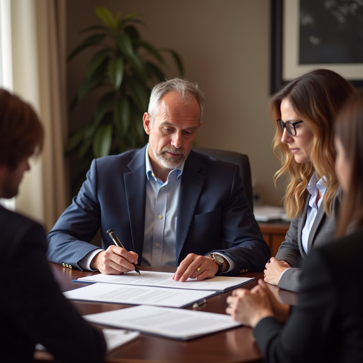 The dedicated legal team at Escondido Probate Law serving Riverside probate matters is pictured conferring with heirs to navigate the probate process to execute vital documents discussing How do enforcement rules in California probate court shape outcomes for heirs and fiduciaries