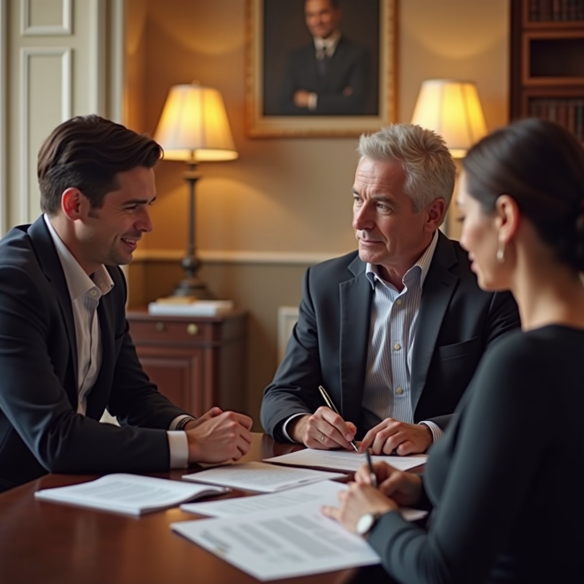 The dedicated legal team at Escondido Probate Law serving Riverside probate matters is pictured conferring with heirs to navigate the probate process to execute vital documents discussing How do enforcement rules in California probate court shape outcomes for heirs and fiduciaries