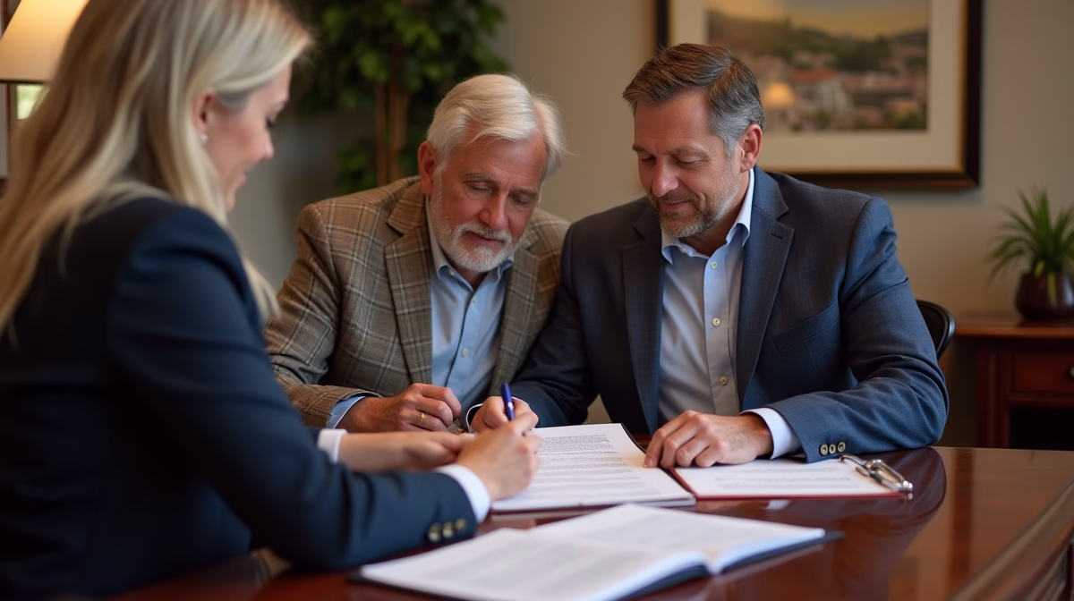 The legal counsel at Escondido Probate Law serving Riverside County estate matters meets with beneficiaries in our Southern California office to execute necessary paperwork discussing How does a well designed trust function as a torch for service