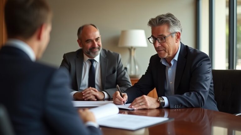 The legal counsel at Escondido Probate Law serving Riverside County estate matters meets with beneficiaries in our Southern California office to execute necessary paperwork discussing How does an irrevocable trust handle assets that are subject to a foreign tax