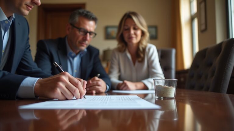 The legal counsel at Escondido Probate Law serving Riverside County estate matters meets with beneficiaries in our Southern California office to execute necessary paperwork discussing How does an irrevocable trust handle assets that are subject to environmental liabilities