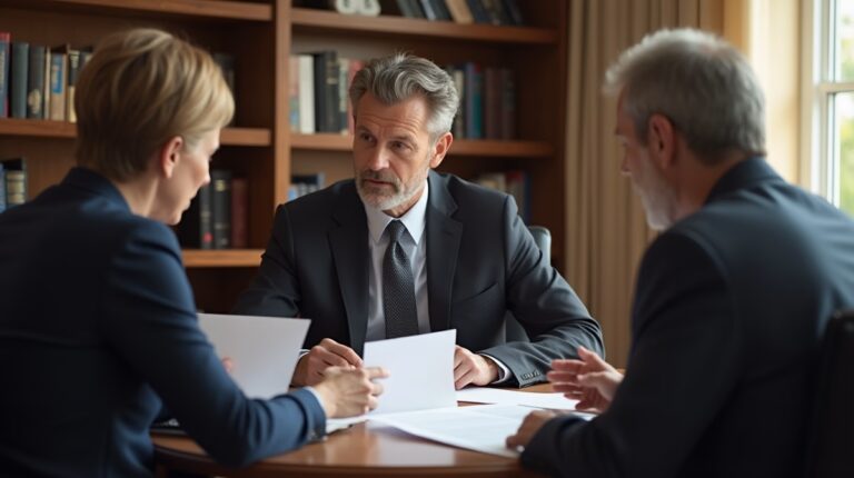 The legal counsel at Escondido Probate Law serving Riverside County estate matters meets with beneficiaries in our Southern California office to execute necessary paperwork discussing How does an irrevocable trust handle assets with high volatility and low growth