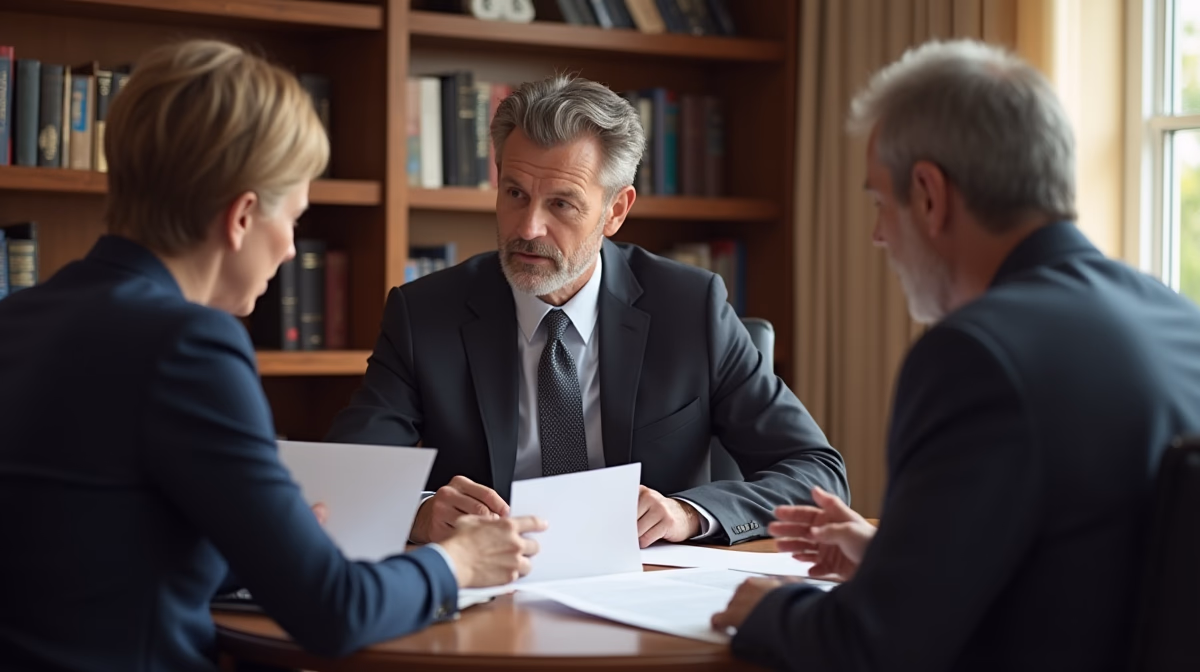 The legal counsel at Escondido Probate Law serving Riverside County estate matters meets with beneficiaries in our Southern California office to execute necessary paperwork discussing How does an irrevocable trust handle assets with high volatility and low growth