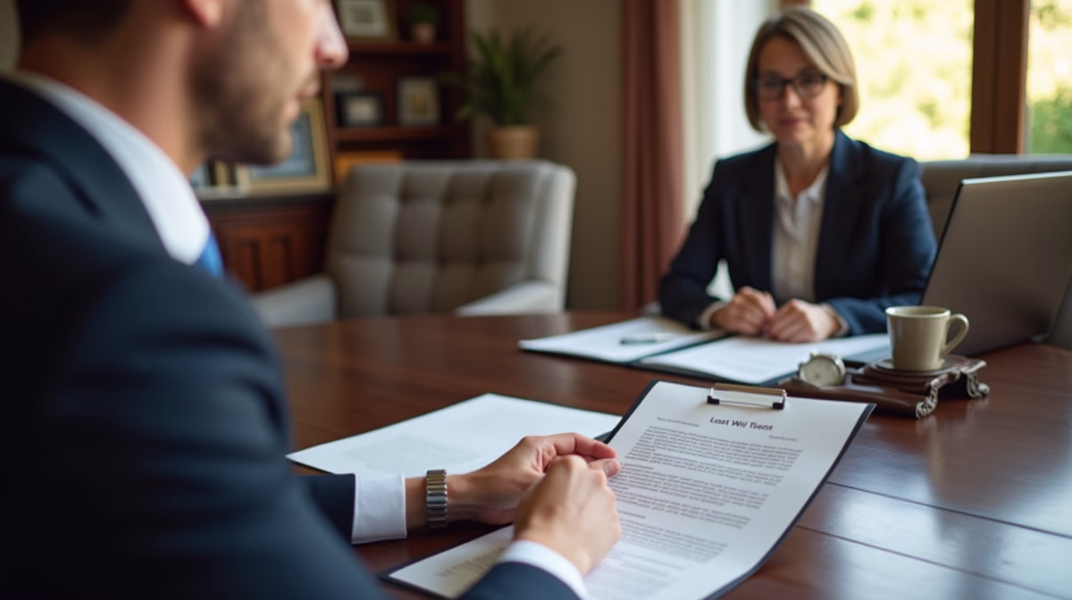 The legal counsel at Escondido Probate Law serving Riverside County estate matters meets with beneficiaries in our Southern California office to execute necessary paperwork discussing How to Handle an Incarcerated Beneficiary